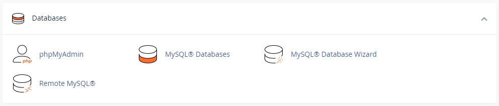 cpanel databases